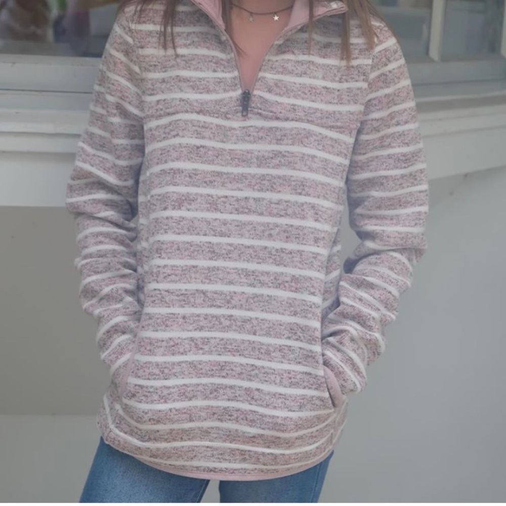 Thread Supply Madison Knit Fleece Pullover Striped